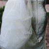 Vestido de novia de encaje y tul