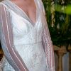 Vestido de novia usado estilo vintage con mangas