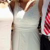 Detalle de top de vestido de novia de encaje