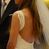 Espalda de vestido usado de novia
