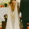 Vestido de novia usado BHLDN intervenido por Francisca Larraín