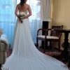 Vestido de novia de gasa usado marca Maria Subercaseaux