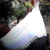 Vestido de novia estilo boho usado en Chile