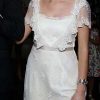 Vestido de novia de encaje de seda inglés hecho por Paula Ovalle