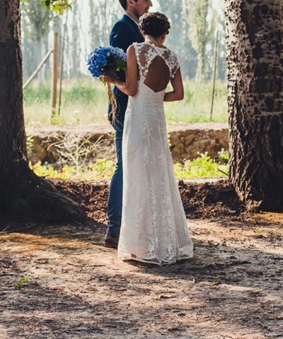 Vestido de novia usado para matrimonio en Chile Diseño Propio
