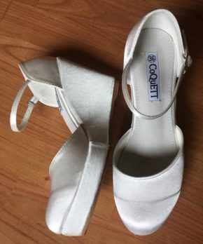 Zapatos de novia nuevos de satín marca Coquett