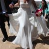 Vestido de novia Santa Clara con capas de gasa y encaje