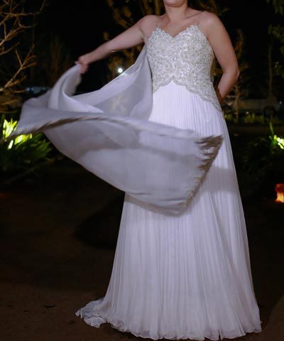 Vestido usado de novia en venta Macarena Palma