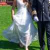 Vestido de novia de encaje hecho por Macarena Palma