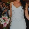 Vestido Maria Luisa Vega novias con pedrería y transparencias