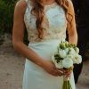 Vestido de novia de piel de ángel bordado a mano