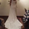 Vestido de novia de seda drapeado escote de corazón