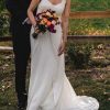 Vestido de novia de encaje francés y gasa en venta
