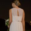 Vestido de novia de gasa bordada de Luz Edwards