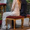 Vestido de novia Daniela Patri de seda y encaje bordado a mano