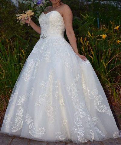 Vestido de novia corte princesa a la venta