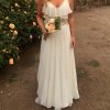 Vestido MLV de novia de gasa de seda