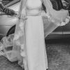 Vestido de novia de crepe de seda de Josefina Ulloa