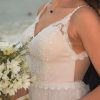 Vestido de novia en venta de tul y encaje bordado
