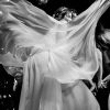 Vestido de novia de seda hecho por Francisca Larraín