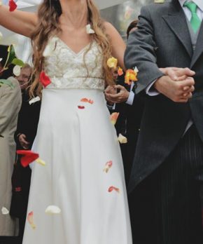 Vestido de novia hecho por Francisca Larraín
