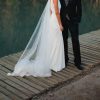 Vestido de novia de seda en venta